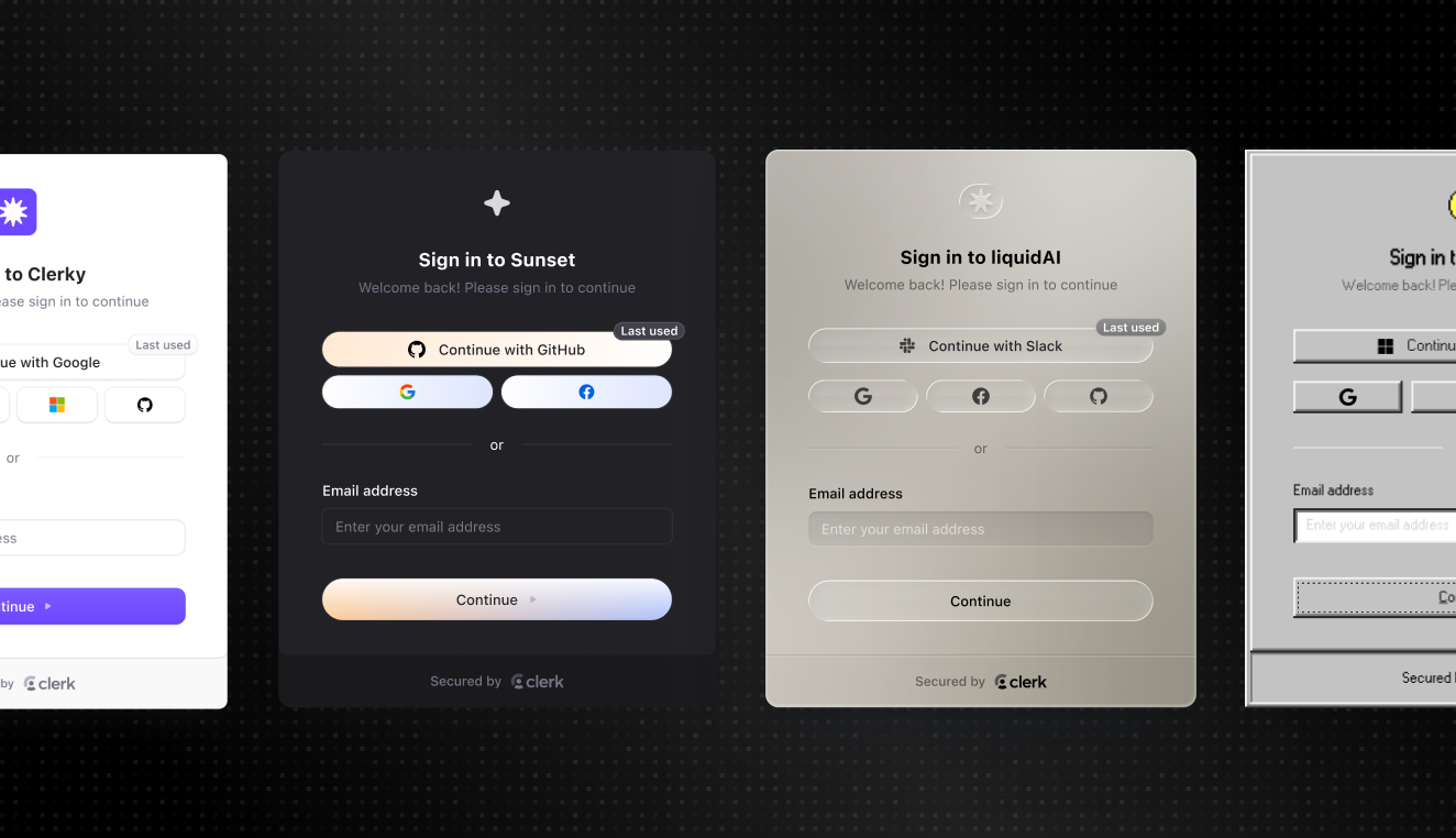 Clerk themes