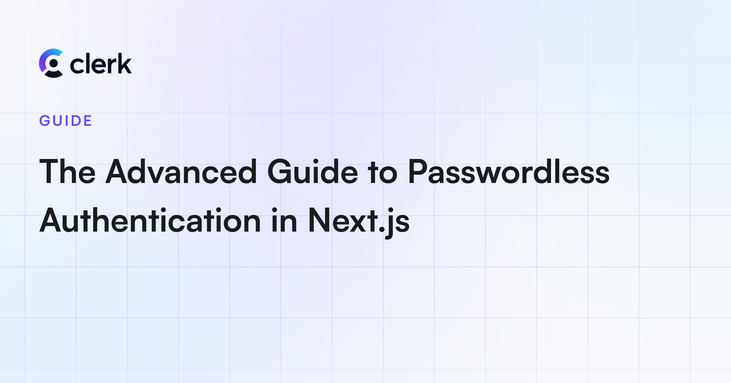 Advanced Guide Passwordless Authentication Nextjs tutorial illustration