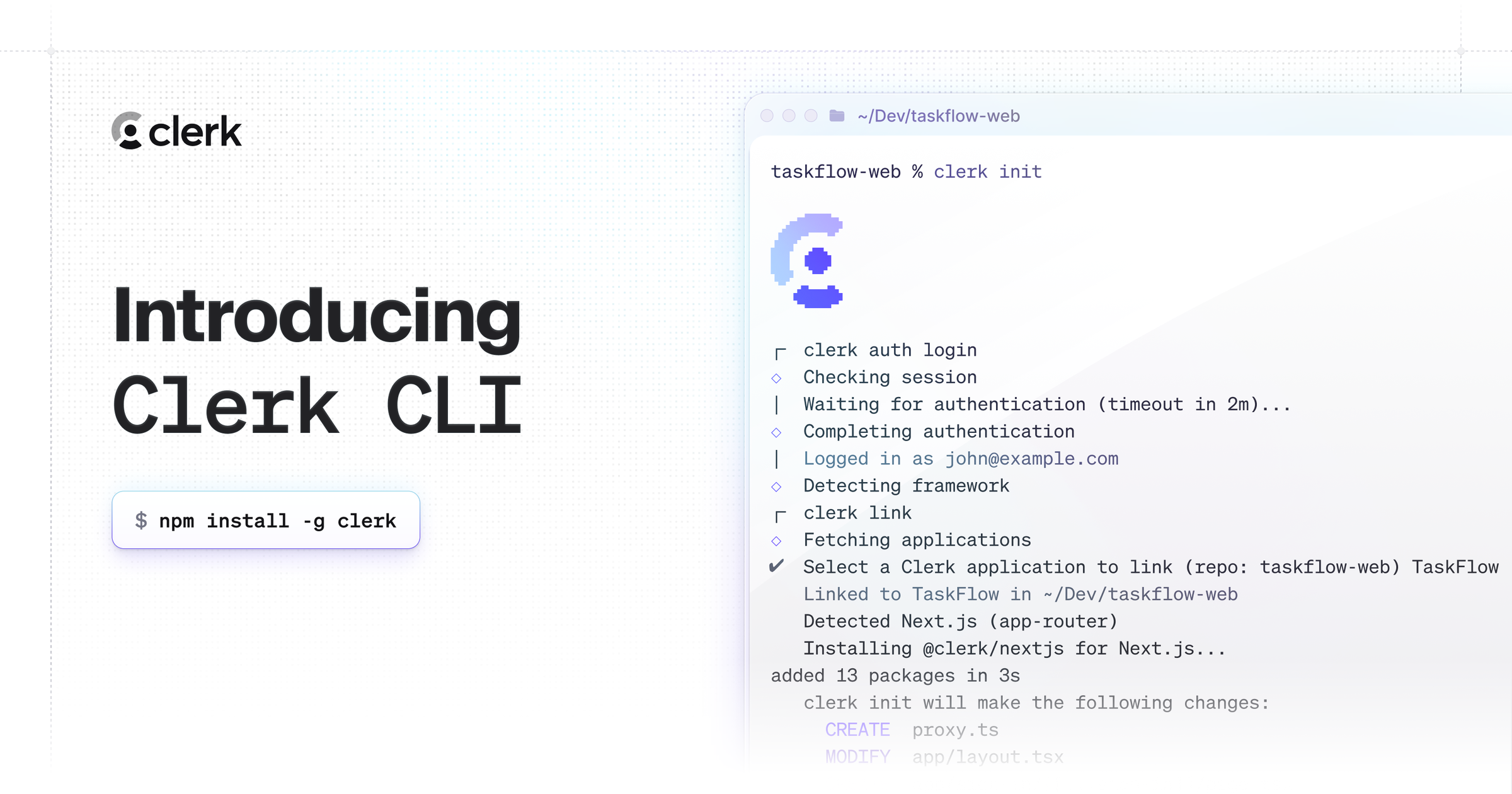 Introducing Clerk CLI